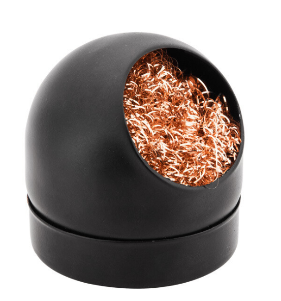 Toàn cảnh hộp bùi nhùi đen kèm lõi đồng lò xo