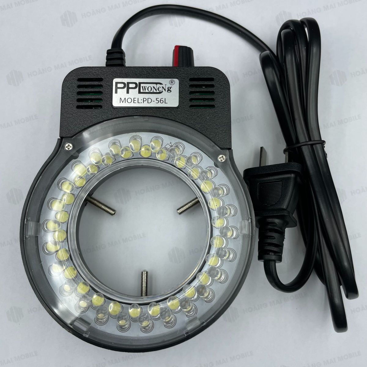 Hình ảnh thực tế đèn Adapter liền với thiết kế vòng LED chắc chắn