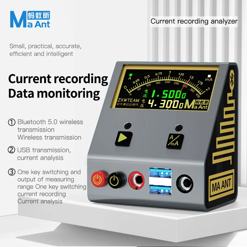 Máy cấp nguồn mini MAANT màn hình IPS đo dòng 2A