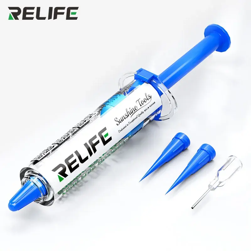 Tuýp mỡ hàn RELIFE HW11 10cc với thiết kế đầu bơm tiện lợi