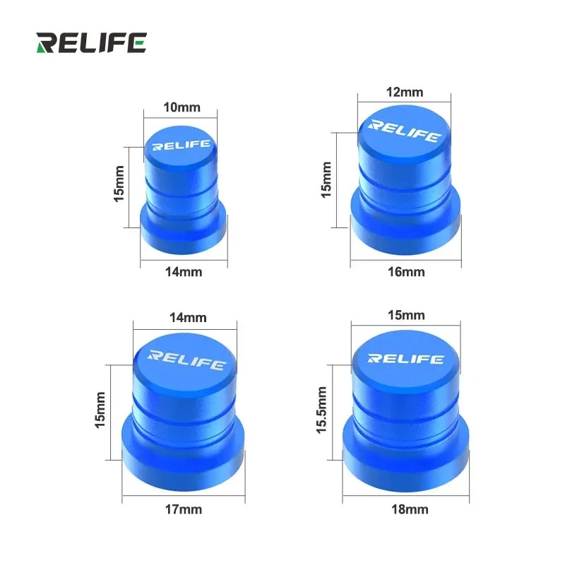 Thông số kỹ thuật bộ nắp bảo vệ camera RELIFE RL-099: 4 kích thước 9,11,12,13mm
